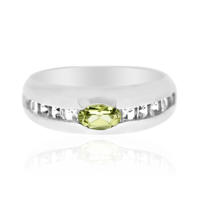 Anillo en plata con Granate de Malí
