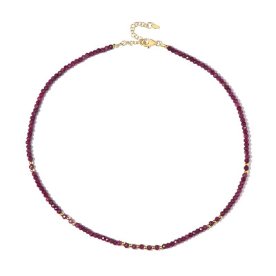 Collar en plata con Rubí de Mozambique (Riya)