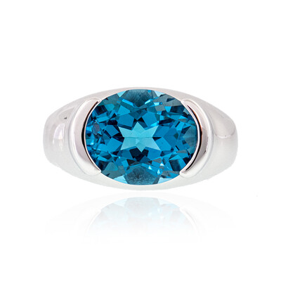 Anillo en plata con Topacio de Marambaia