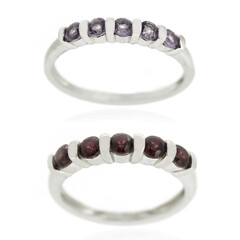 Anillo en plata con Amatista Rosa de Francia