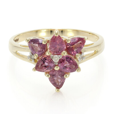 Anillo en oro con Zafiro Padparascha no calentado