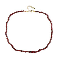 Collar en plata con Granate de Mozambique (Adela Silber)