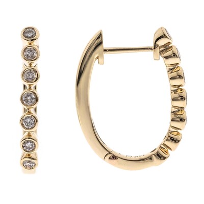 Pendientes en oro con Diamante I1 (H)  (CIRARI)