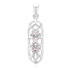 Colgante en plata con Zafiro de Ceilán rosa
