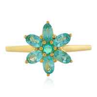 Anillo en plata con Apatita azul