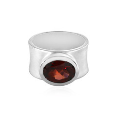 Anillo en plata con Granate de Mozambique