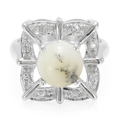 Anillo en plata con Ágata dendrítica