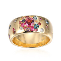 Anillo en plata con Rubí (Adela Gold)