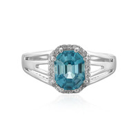 Anillo en plata con Zircón de Ratanak Kirí
