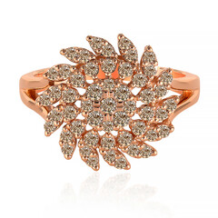 Anillo en oro con Diamante rosa de Francia de Argyle SI1