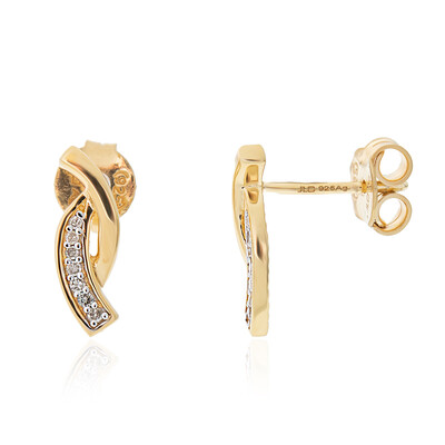 Pendientes en plata con Diamante I2 (I)
