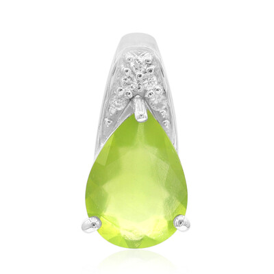 Colgante en plata con Ópalo verde de Brasil