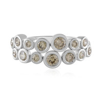Anillo en oro con Diamante champán VS1