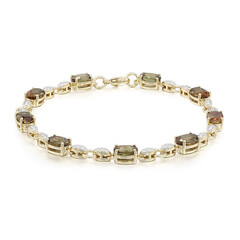 Brazalete en oro con Andalucita