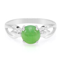 Anillo en plata con Crisoprasa imperial