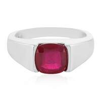 Anillo en plata con Rubí de Madagascar