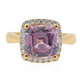 Anillo en oro con Diáspora rosa (AMAYANI)
