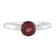 Anillo en plata con Granate de Mozambique