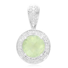 Colgante en plata con Prehnita