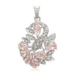 Colgante en plata con Turmalina cuprífera rosa