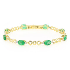 Brazalete en oro con Esmeralda de Etiopía (AMAYANI)