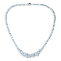 Collar en plata con Topacio azul cielo
