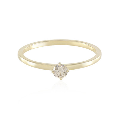 Anillo en oro con Diamante chocolate VS2