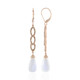 Pendientes en oro con Piedra de Luna blanca (KM by Juwelo)