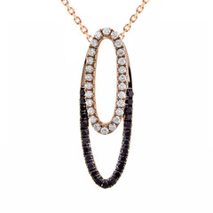 Collar en oro con Diamante negro