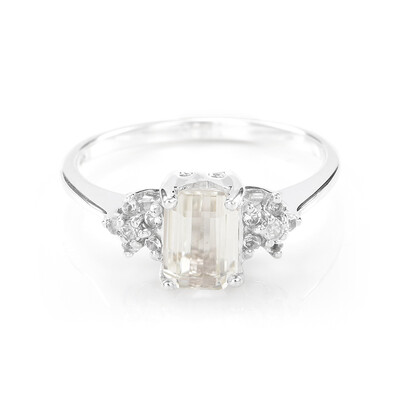 Anillo en plata con Cuncita amarillo canario