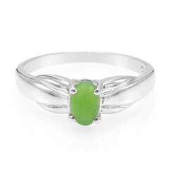 Anillo en plata con Crisoprasa imperial