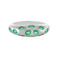 Anillo en plata con Esmeralda de Etiopía (SAELOCANA)