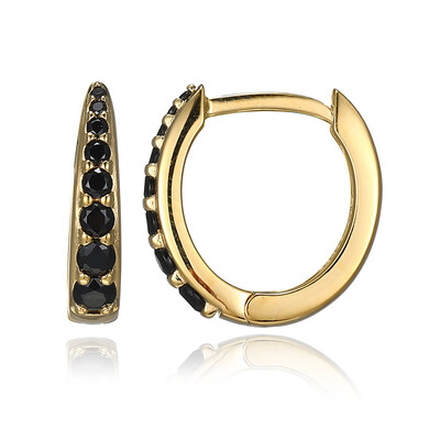 Pendientes en plata con Espinela negra