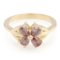 Anillo en oro con Zafiro Padparascha no calentado (AMAYANI)