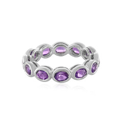 Anillo en plata con Amatista