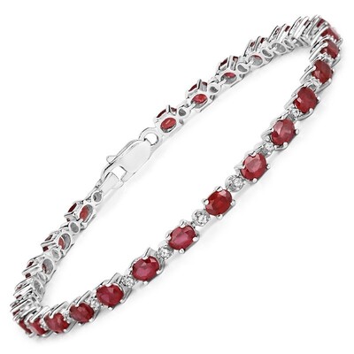 Brazalete en plata con Rubí de Madagascar