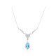 Collar en plata con Topacio azul suizo