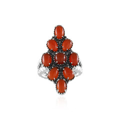 Anillo en plata con Ónix rojo (Desert Chic)