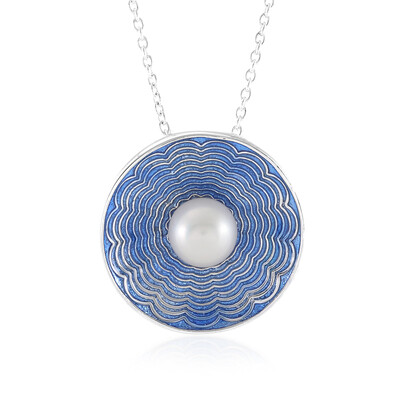 Collar en plata con Perla blanca Freshwater (Adela Silber)
