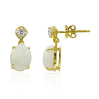 Pendientes en oro con Ópalo Welo AAA (Adela Gold)