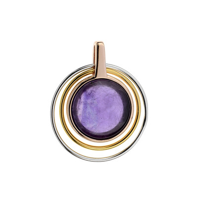Colgante en plata con Amatista (dagen)