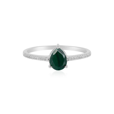 Anillo en plata con Malaquita