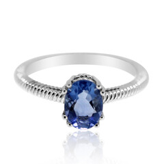 Anillo en plata con Fluorita de color cambiante