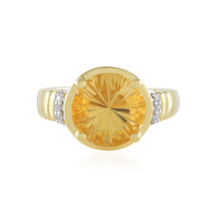 Anillo en plata con Citrino