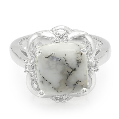 Anillo en plata con Ágata dendrítica