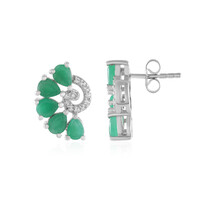 Pendientes en plata con Esmeralda de Socoto