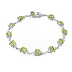 Brazalete en plata con Turmalina Paraíba