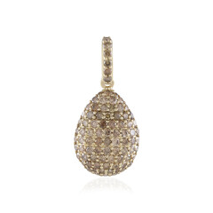 Colgante en oro con Diamante champán I2 (de Melo)