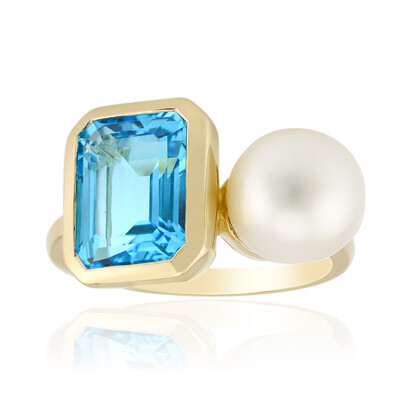 Anillo en oro con Topacio de Marambaia (Michelle Albala)