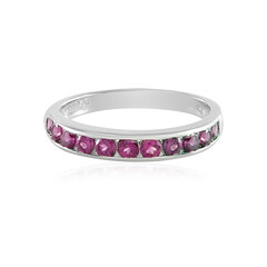 Anillo en plata con Rodolita